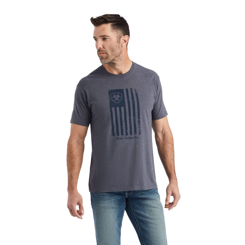 Ariat T-Shirts Herren - Faded DunkelGrau ( VBXDN-6190 )